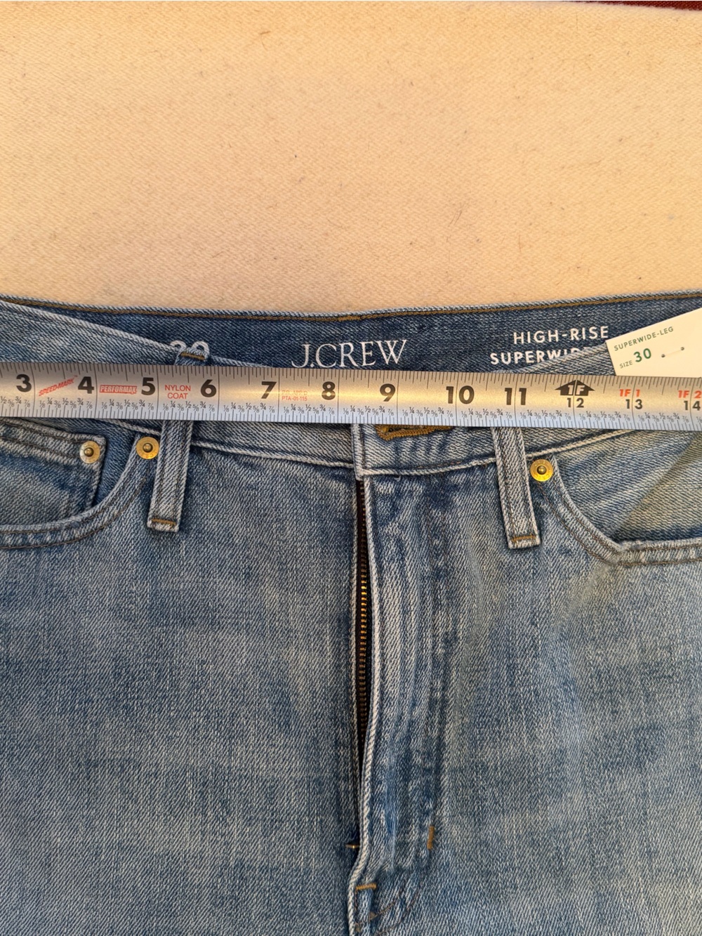 J. Crew High Rise Super Wide-Leg Jeans. Size 30. Elliot wash - Picture 11 of 16